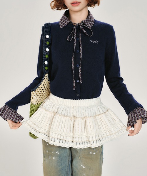 CHANEL 25P☆ストライプ☆大人カジュアル　スカート 25P☆ストライプ☆大人カジュアル】☆CHANEL☆ミニスカート