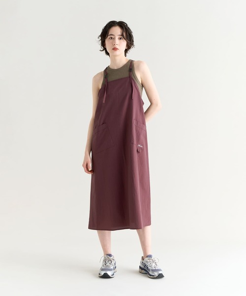 NANGA（ナンガ）の「DotAir CAMISOLE DRESS/ドットエアキャミソールドレス（ワンピース・レディース・プラム/ブラック系その他/ブルー・M/L/S）」の3枚目の写真