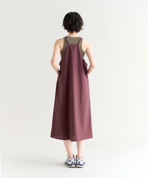 NANGA（ナンガ）の「DotAir CAMISOLE DRESS/ドットエアキャミソールドレス（ワンピース・レディース・プラム/ブラック系その他/ブルー・M/L/S）」の8枚目の写真