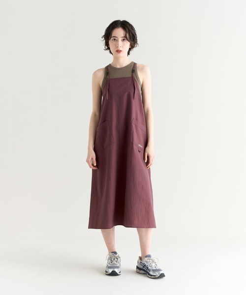 NANGA（ナンガ）の「DotAir CAMISOLE DRESS/ドットエアキャミソールドレス（ワンピース・レディース・プラム/ブラック系その他/ブルー・M/L/S）」の6枚目の写真