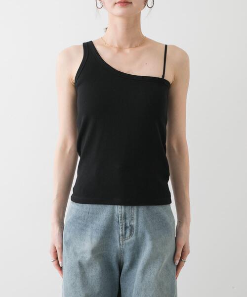 SENSE OF PLACE by URBAN RESEARCH（センスオブプレイスバイアーバンリサーチ）の「カップツキワンショルダータンクトップ（タンクトップ・レディース・ホワイト/ブラック/ブルー・ONE）」の22枚目の写真