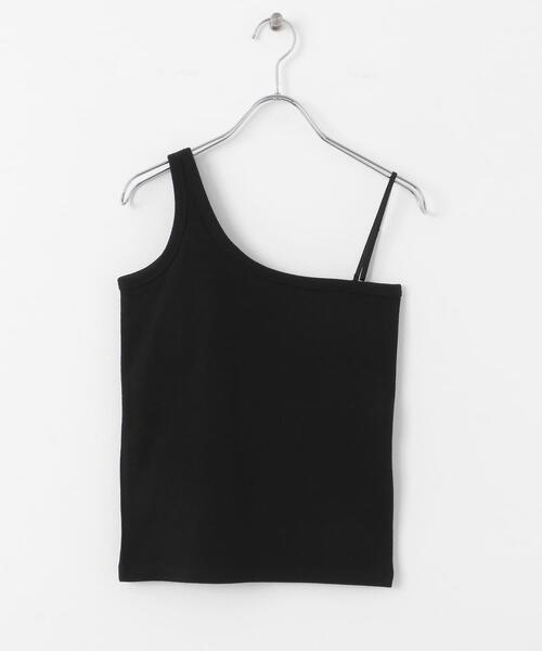 SENSE OF PLACE by URBAN RESEARCH（センスオブプレイスバイアーバンリサーチ）の「カップツキワンショルダータンクトップ（タンクトップ・レディース・ホワイト/ブラック/ブルー・ONE）」の18枚目の写真