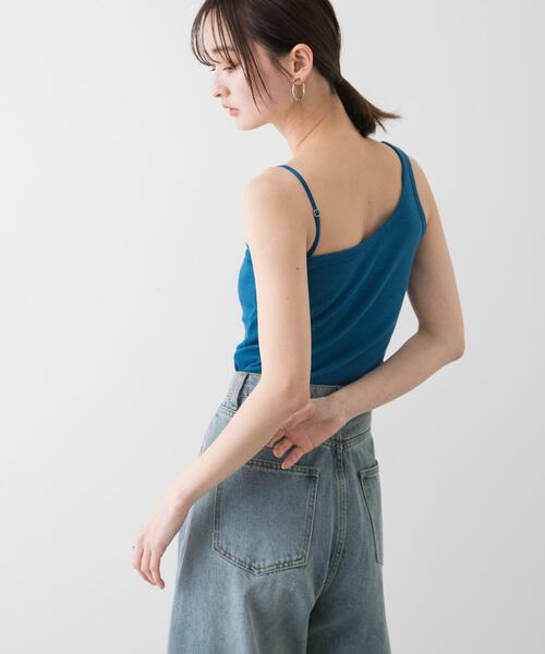 SENSE OF PLACE by URBAN RESEARCH（センスオブプレイスバイアーバンリサーチ）の「カップツキワンショルダータンクトップ（タンクトップ・レディース・ホワイト/ブラック/ブルー・ONE）」の14枚目の写真