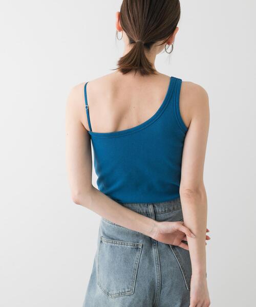 SENSE OF PLACE by URBAN RESEARCH（センスオブプレイスバイアーバンリサーチ）の「カップツキワンショルダータンクトップ（タンクトップ・レディース・ホワイト/ブラック/ブルー・ONE）」の13枚目の写真