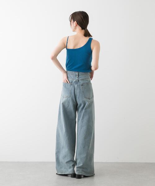 SENSE OF PLACE by URBAN RESEARCH（センスオブプレイスバイアーバンリサーチ）の「カップツキワンショルダータンクトップ（タンクトップ・レディース・ホワイト/ブラック/ブルー・ONE）」の10枚目の写真