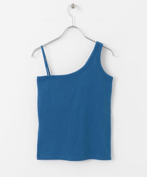 SENSE OF PLACE by URBAN RESEARCH（センスオブプレイスバイアーバンリサーチ）の「カップツキワンショルダータンクトップ（タンクトップ・レディース・ホワイト/ブラック/ブルー・ONE）」の7枚目の写真