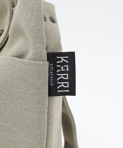 SHIPS(シップス)の「KARRI: POLY CANVAS 2WAY TOTE S(トートバッグ・メンズ・ライトグレー/ネイビー・ONE SIZE)」の11枚目の写真