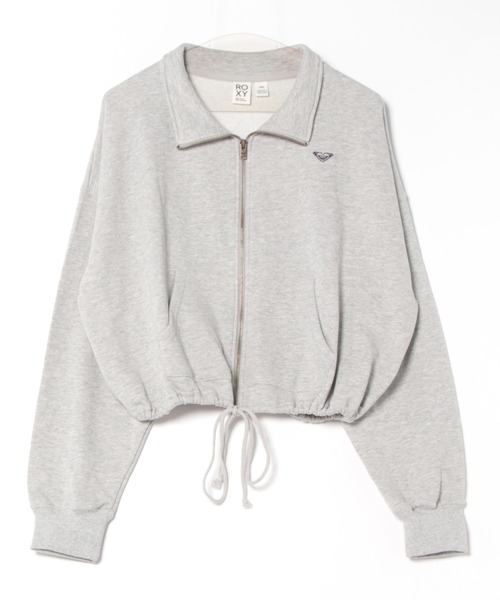 ROXY(ロキシー)の「BETWEEN NIGHT AND DA /ロキシーショート丈ジップアップスウェット(スウェット・レディース・ベージュ/グレー/ブラック・LARGE/MEDIUM)」の5枚目の写真