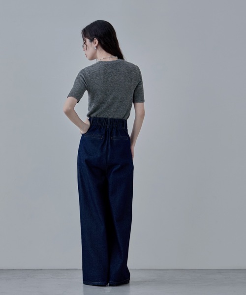 etoll.（エトル）の「ミックスニットビスチェライクプルオーバー（ニット/セーター・レディース・ベージュ/グリーン/ブラウン/ブラック・FREE）」の15枚目の写真