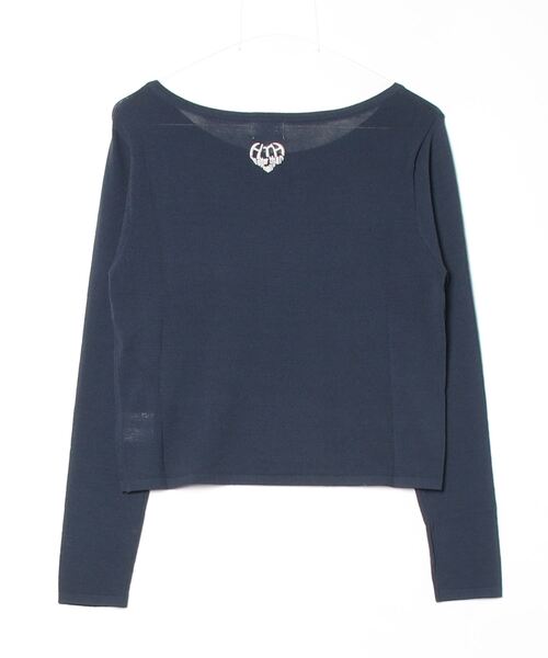 HTH（エイチティーエイチ）の「see through knit（ニット/セーター・レディース・アクア/オレンジ/アッシュ・フリー）」の4枚目の写真