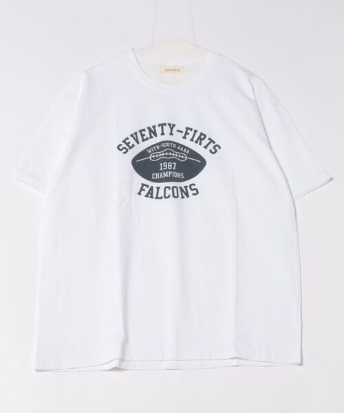 aimoha(アイモハ)の「レトロプリントTシャツ (SS)(Tシャツ/カットソー・レディース・ホワイト/ベージュ/ブラック/グリーン/チョコ・FREE)」の17枚目の写真