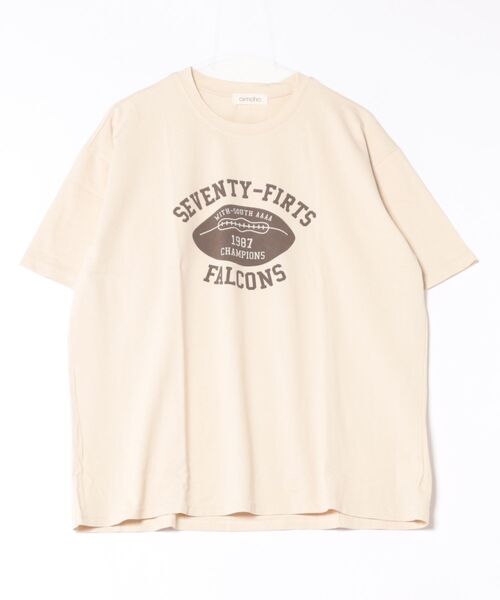 aimoha(アイモハ)の「レトロプリントTシャツ (SS)(Tシャツ/カットソー・レディース・ホワイト/ベージュ/ブラック/グリーン/チョコ・FREE)」の20枚目の写真