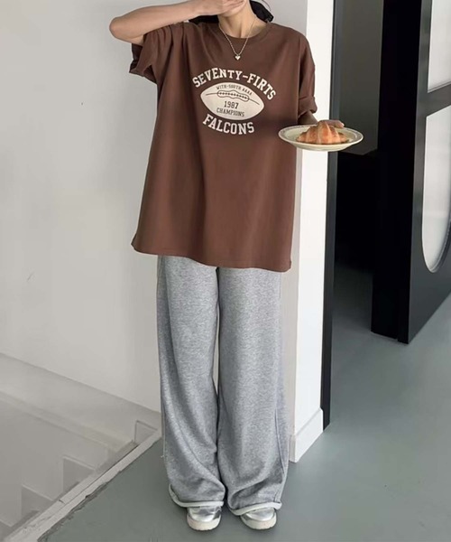 aimoha(アイモハ)の「レトロプリントTシャツ (SS)(Tシャツ/カットソー・レディース・ホワイト/ベージュ/ブラック/グリーン/チョコ・FREE)」の12枚目の写真