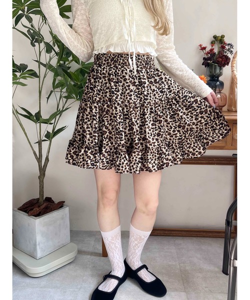 PHILLY（フィリー）の「【PHILLY】レオパードティアードミニスカート（スカート・レディース・グレー/ブラウン・FREE）」の10枚目の写真