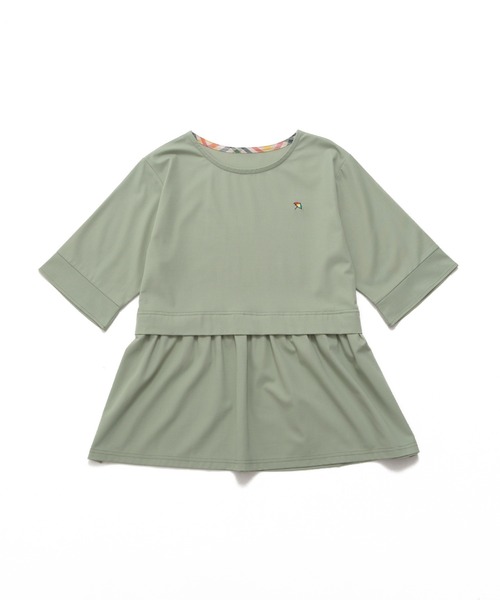 Arnold Palmer（アーノルドパーマー）の「レイヤードスリーブ チュニック（チュニック・レディース・モスグリーン/ブラック/ライトベージュ・L/M/S）」の7枚目の写真