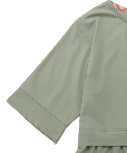 Arnold Palmer（アーノルドパーマー）の「レイヤードスリーブ チュニック（チュニック・レディース・モスグリーン/ブラック/ライトベージュ・L/M/S）」の10枚目の写真