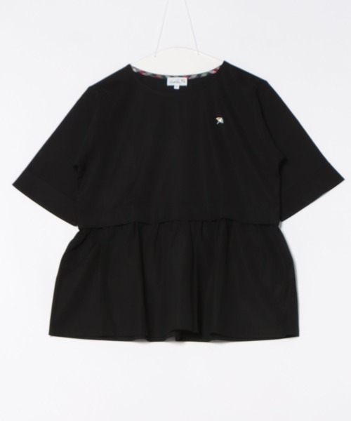 Arnold Palmer（アーノルドパーマー）の「レイヤードスリーブ チュニック（チュニック・レディース・モスグリーン/ブラック/ライトベージュ・L/M/S）」の4枚目の写真