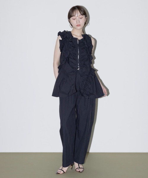 エイミーロウランダムフリル チュニックジレ Eimee Law