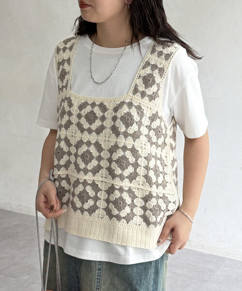 セール】クロシェベストセットT（Tシャツ/カットソー）｜CPCM