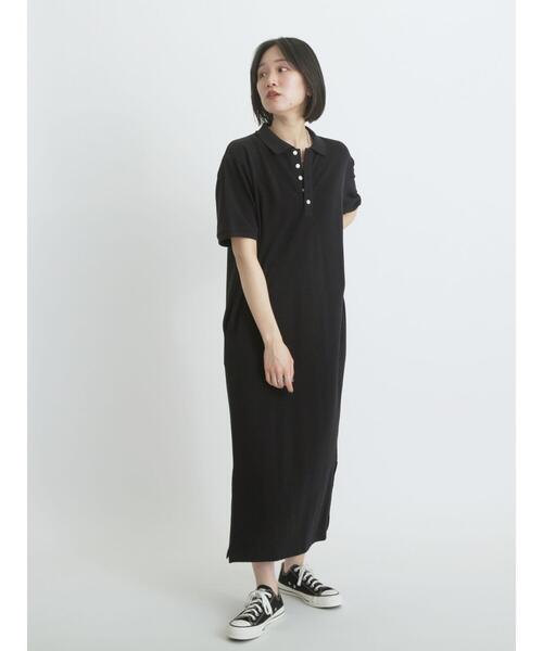 sm2rhythm(サマンサモスモスリズム)の「カノコポロワンピース(ワンピース・レディース・ブラック/グレー・F)」の2枚目の写真