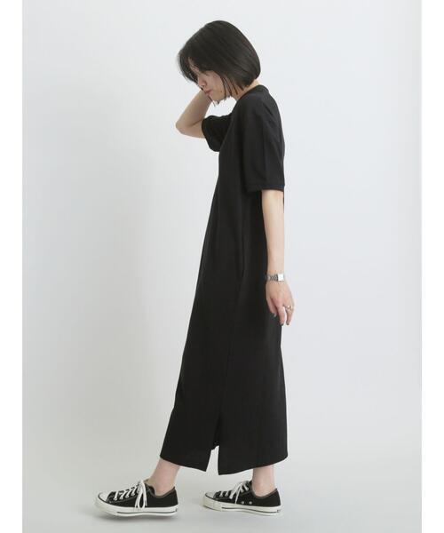 sm2rhythm(サマンサモスモスリズム)の「カノコポロワンピース(ワンピース・レディース・ブラック/グレー・F)」の6枚目の写真
