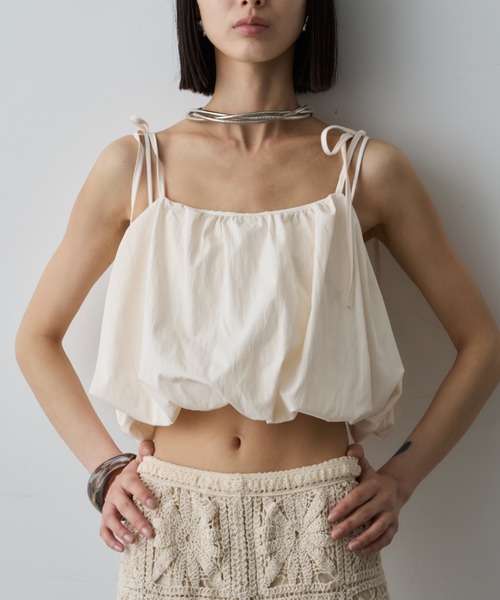 2023ss maison raview バルーンキャミソール MEISM（ミズム）の「[2024 SUMMER COLLECTION][MEISM by Re:EDIT