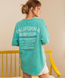 anap mimpi | ピグメント 加工 カットオフ CALIFORNIA ロゴ Tシャツ(Tシャツ/カットソー)