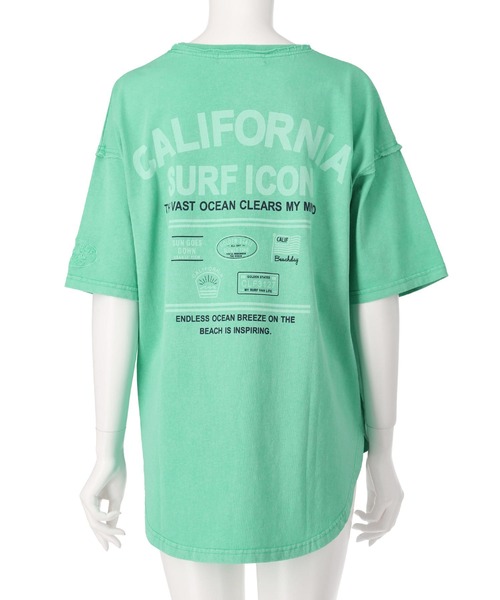 anap mimpi（アナップミンピ）の「ピグメント 加工 カットオフ CALIFORNIA ロゴ Tシャツ（Tシャツ/カットソー・レディース・ブラック/グリーン/イエロー・FREE）」の13枚目の写真