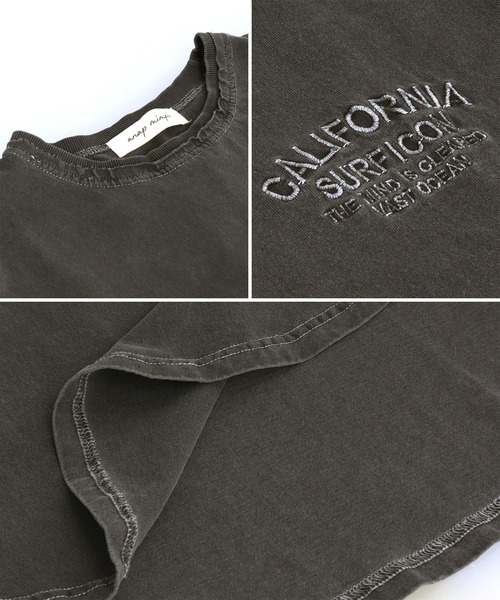 anap mimpi（アナップミンピ）の「ピグメント 加工 カットオフ CALIFORNIA ロゴ Tシャツ（Tシャツ/カットソー・レディース・ブラック/グリーン/イエロー・FREE）」の15枚目の写真