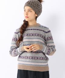 coen | フェアアイルクルーネックニット(ニット/セーター)