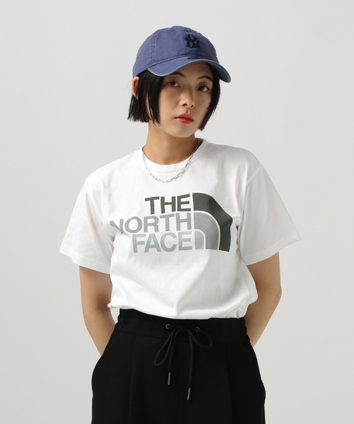 THE NORTH FACE（ザノースフェイス）の「【THE NORTH FACE(ザ・ノース・フェイス)】カラフルロゴT（Tシャツ/カットソー・レディース・ブルー/ブラック/ホワイト・MEDIUM）」の2枚目の写真