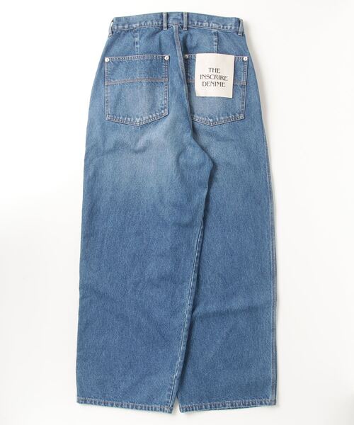 INSCRIRE / アンスクリア：Denim Tuck Wide Pants：ID-PT22-M