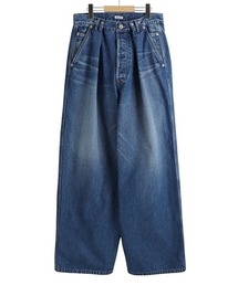 INSCRIRE | INSCRIRE / アンスクリア：Denim Tuck Wide Pants：ID-PT22-M[STD](デニムパンツ)