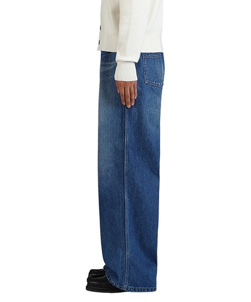 INSCRIRE（アンスクリア）の「INSCRIRE / アンスクリア：Denim Tuck Wide Pants：ID-PT22-M[STD]（デニムパンツ・メンズ・ブルー系その他・33/32）」の7枚目の写真