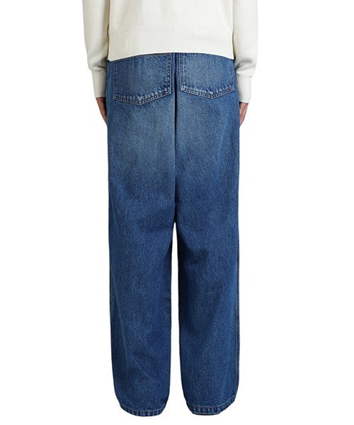 INSCRIRE（アンスクリア）の「INSCRIRE / アンスクリア：Denim Tuck Wide Pants：ID-PT22-M[STD]（デニムパンツ・メンズ・ブルー系その他・33/32）」の8枚目の写真