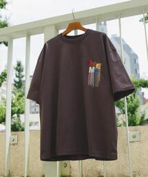 ITEMS URBANRESEARCH（アイテムズ アーバンリサーチ）の「フリンジ刺繍T-shirts Logo（Tシャツ/カットソー・メンズ）」