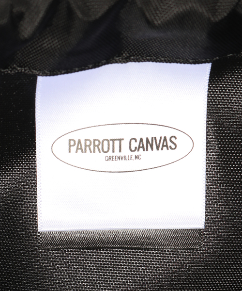 PARROTT CANVAS（パロットキャンバス）の「PARROTT CANVAS/パロットキャンバス ナイロンナップサック（バックパック/リュック・レディース・ブラック・FREE）」の8枚目の写真