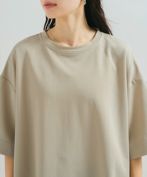 le cercle ADAM ET ROPE'(ルセルクルアダムエロペ)の「【UVケア/接触冷感】ビッグTシャツ(Tシャツ/カットソー・レディース・サックスブルー/グリーン系その他/ベージュ系その他/チャコールグレー・FREE)」の19枚目の写真