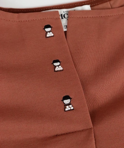 STUDIO PICONE(スタジオピッコーネ)の「コットン混冷感プルオーバー(Tシャツ/カットソー・レディース・ブラウン/ホワイト/ブラック/ブルー・LL/M/L)」の7枚目の写真