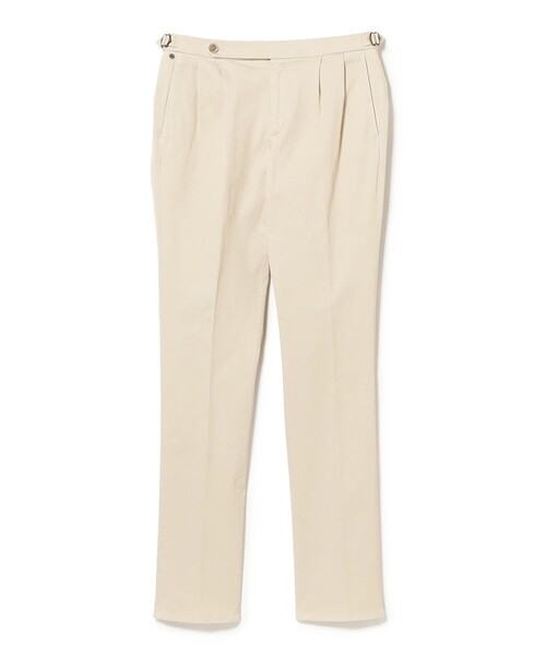 GTA（ジーティーアー）の「【別注】GTA / HERRICK ストレッチ コットン ツイル サイドアジャスター 2プリーツ スラックス（その他パンツ・メンズ・ベージュ/オフホワイト/カーキ・50/48/44/42/52/46）」の4枚目の写真