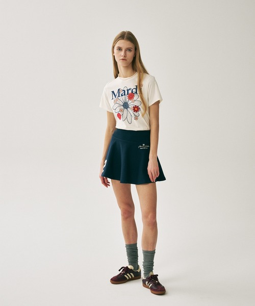 Mardi Mercredi(マルディメクルディ)の「SLIM TSHIRT FLOWERMARDI BLOSSOM / スリム Tシャツ フラワーマルディ ブロッサム(Tシャツ/カットソー・レディース・ベージュ系その他2/オートミール/ネイビー/クリーム/グレー・FREE)」の22枚目の写真