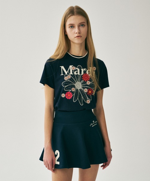 ★MARDI MERCREDI★SLIM TSHIRT FLOWERMARDI★大人気★ Mardi Mercredi マルディメクルディ Tシャツ SLIM TSHIRT