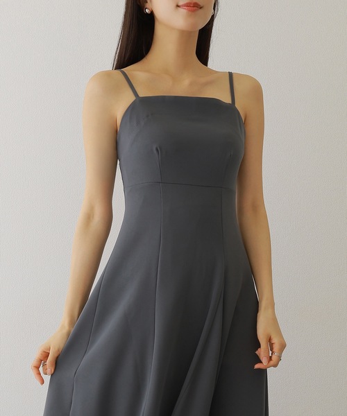 Lace Ladies（レースレディース）の「バック シャーリング キャミソール マキシ ワンピース（ワンピース・レディース・ネイビー/チャコールグレー/アイボリー/ブラック・FREE/S）」の7枚目の写真