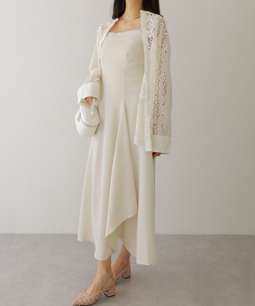 Lace Ladies（レースレディース）の「バック シャーリング キャミソール マキシ ワンピース（ワンピース・レディース・ネイビー/チャコールグレー/アイボリー/ブラック・FREE/S）」の10枚目の写真
