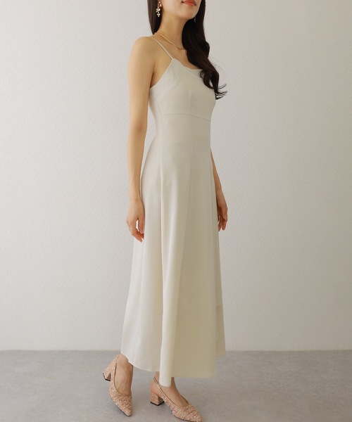 Lace Ladies（レースレディース）の「バック シャーリング キャミソール マキシ ワンピース（ワンピース・レディース・ネイビー/チャコールグレー/アイボリー/ブラック・FREE/S）」の13枚目の写真