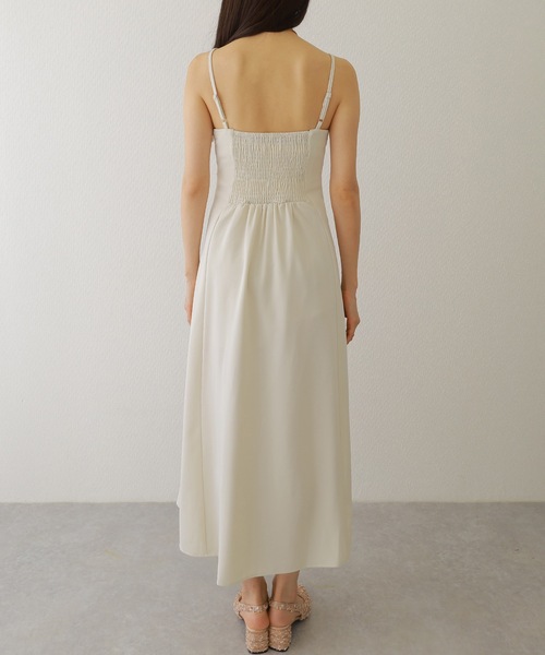 Lace Ladies（レースレディース）の「バック シャーリング キャミソール マキシ ワンピース（ワンピース・レディース・ネイビー/チャコールグレー/アイボリー/ブラック・FREE/S）」の15枚目の写真