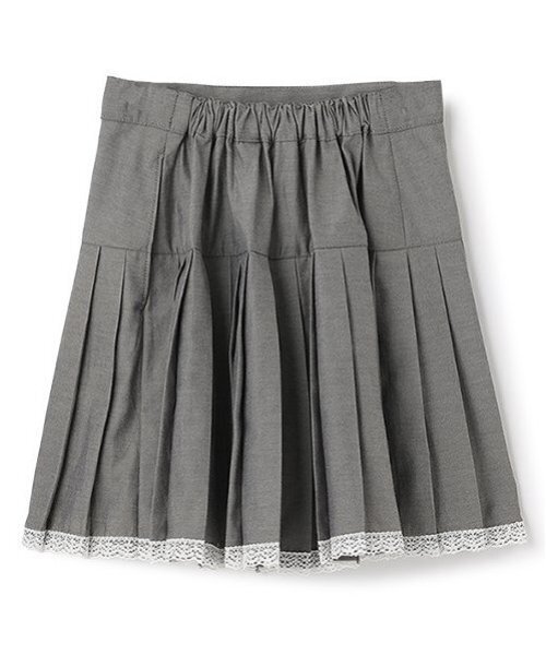 セール】裾レースプリーツスカート（スカート）｜mezzo piano