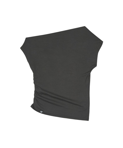 ★LUVISTRUE★SM GLITTER OFFSHOULDER TEE(CHARCOAL)★正規品 LUVISTRUE（ラヴイズトゥルー）の「SM GLITTER OFFSHOULDER TEE