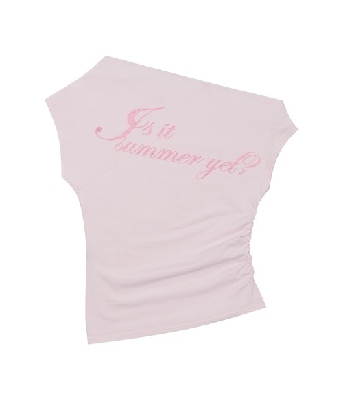 ★LUVISTRUE★SM GLITTER OFFSHOULDER TEE(CHARCOAL)★正規品 LUVISTRUE（ラヴイズトゥルー）の「SM GLITTER OFFSHOULDER TEE
