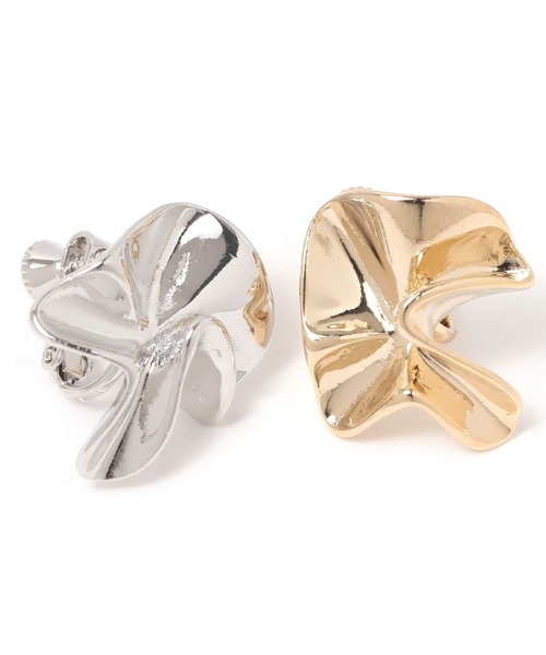 niko and...（ニコアンド）の「メタル折り紙イヤリング（イヤリング・レディース・グレー/イエロー・0）」の6枚目の写真